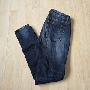 Vigoss Jagger Skinny Dark Rinse Distressed Jeans Size 28